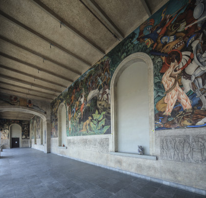 Terraza Galería del Mural de Diego Rivera "Historia de Morelos, Conquista y Revolución"