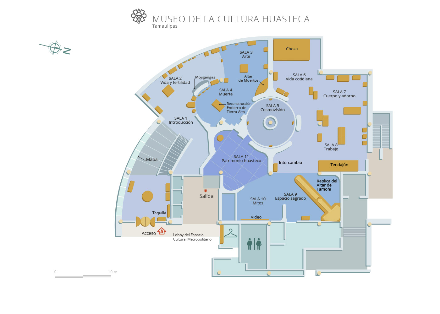 croquis Museo de la Cultura Huasteca