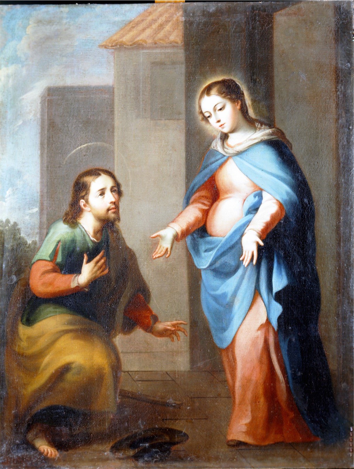 San José ante la Virgen María