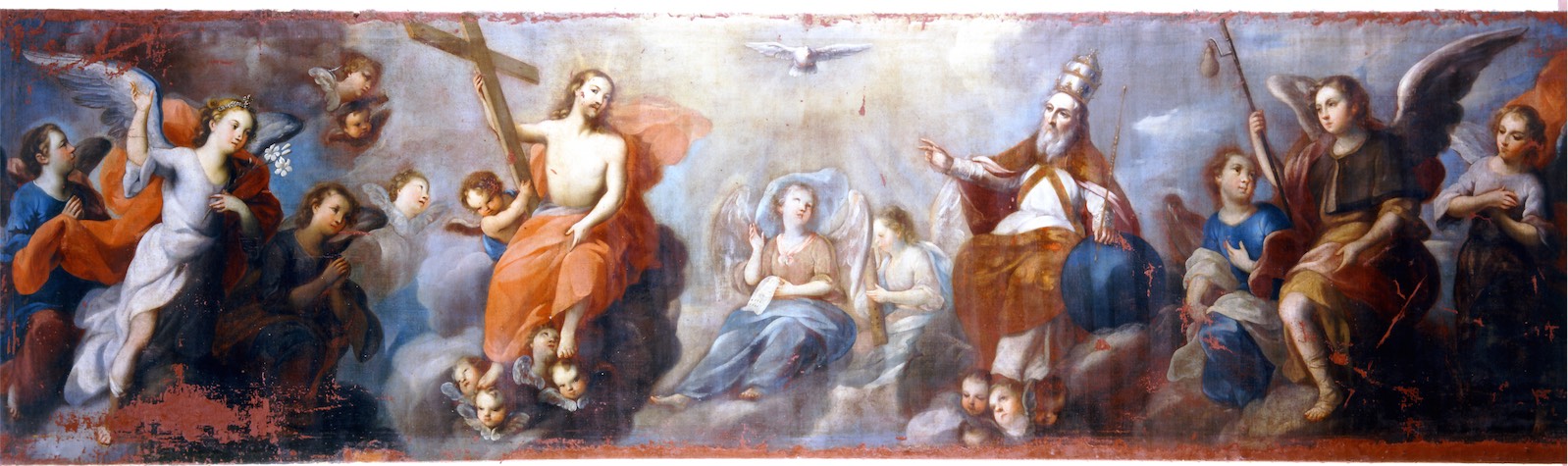 Santísima Trinidad con los arcángeles