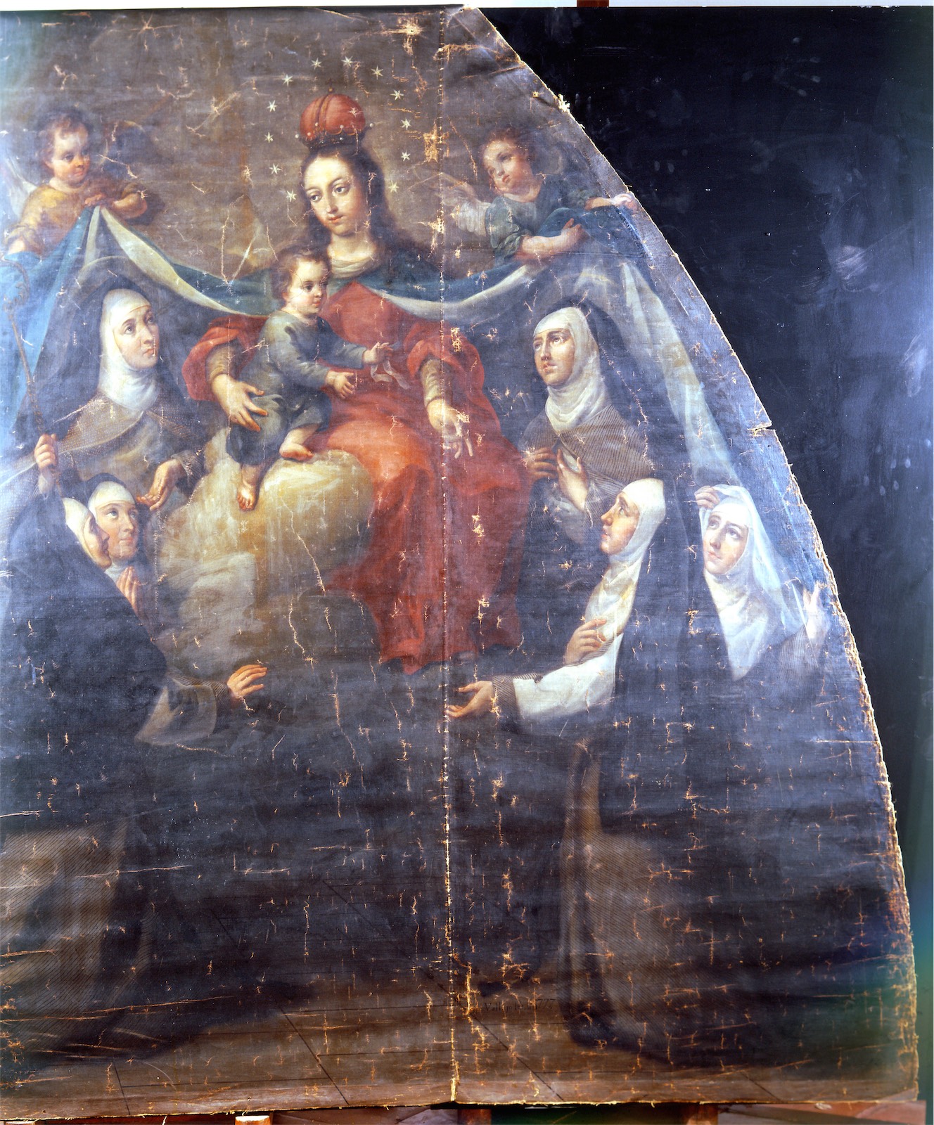 Virgen de la Misericordia o Patrocinio de la Virgen a las Clarisas