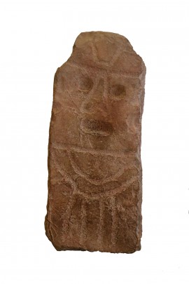 Escultura antropomorfa parcial, cabeza
