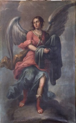 Ángel con túnica de Cristo