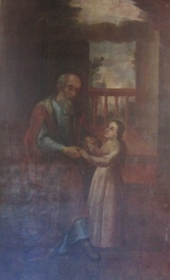 San Joaquín y la Virgen