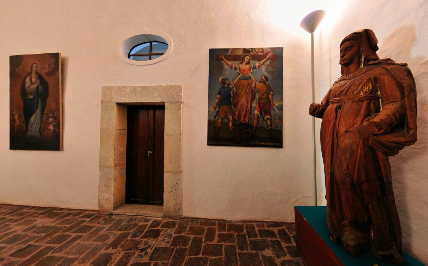 Exposición permanente del Museo de la Estampa, ex Convento de Santa María Magdalena en Cuitzeo