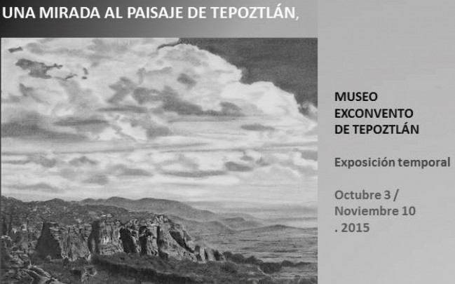 Una mirada al paisaje de Tepoztlán, dibujos de Jorge Mercado