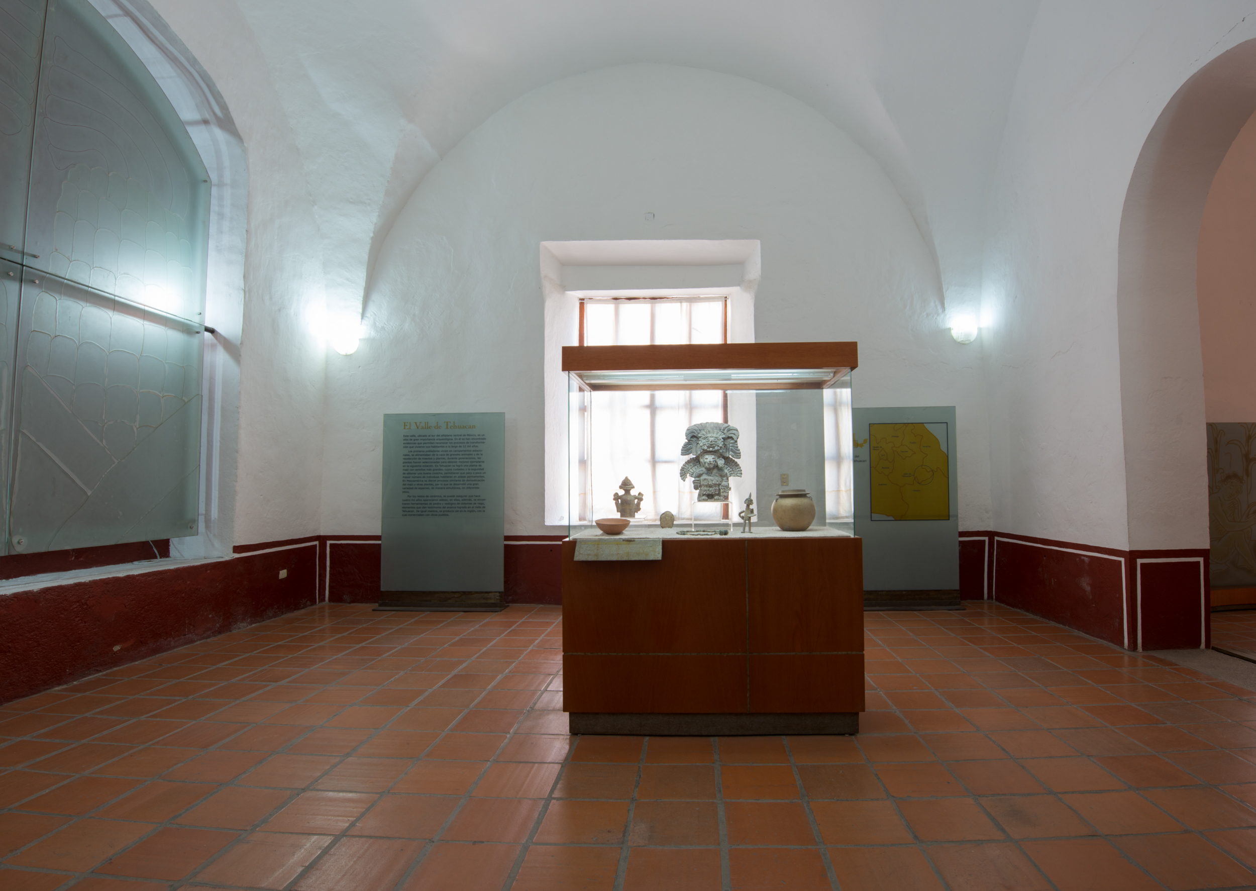 Sala introductoria de arqueología del Museo del Valle de Tehuacán