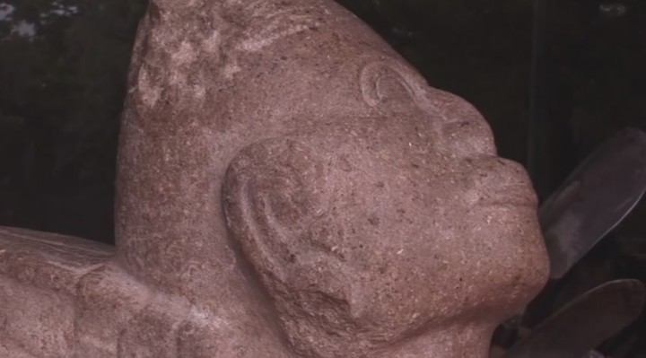 Esculturas prehispánicas encontradas en Chiapa de Corzo