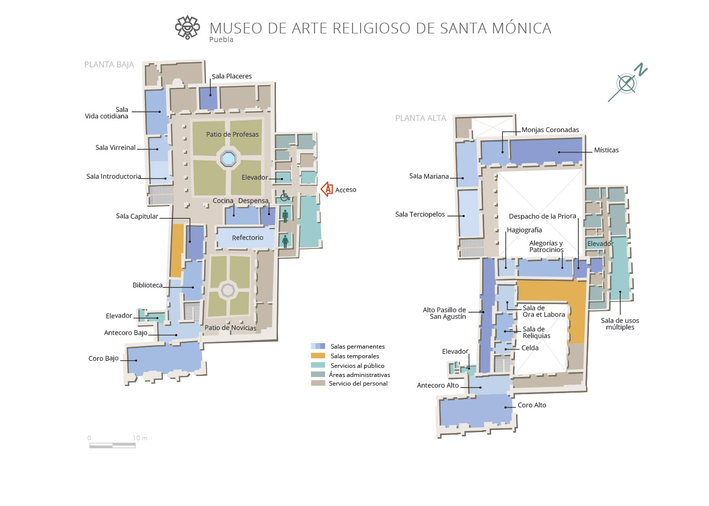 croquis Museo de Arte Religioso Ex Convento de Santa Mónica