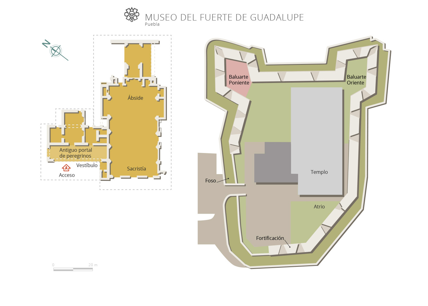 croquis Museo del Fuerte de Guadalupe