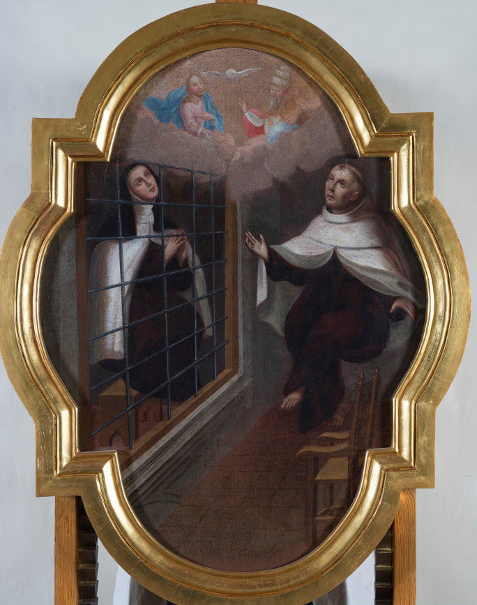 Santa Teresa levitando con san Pedro Alcántara