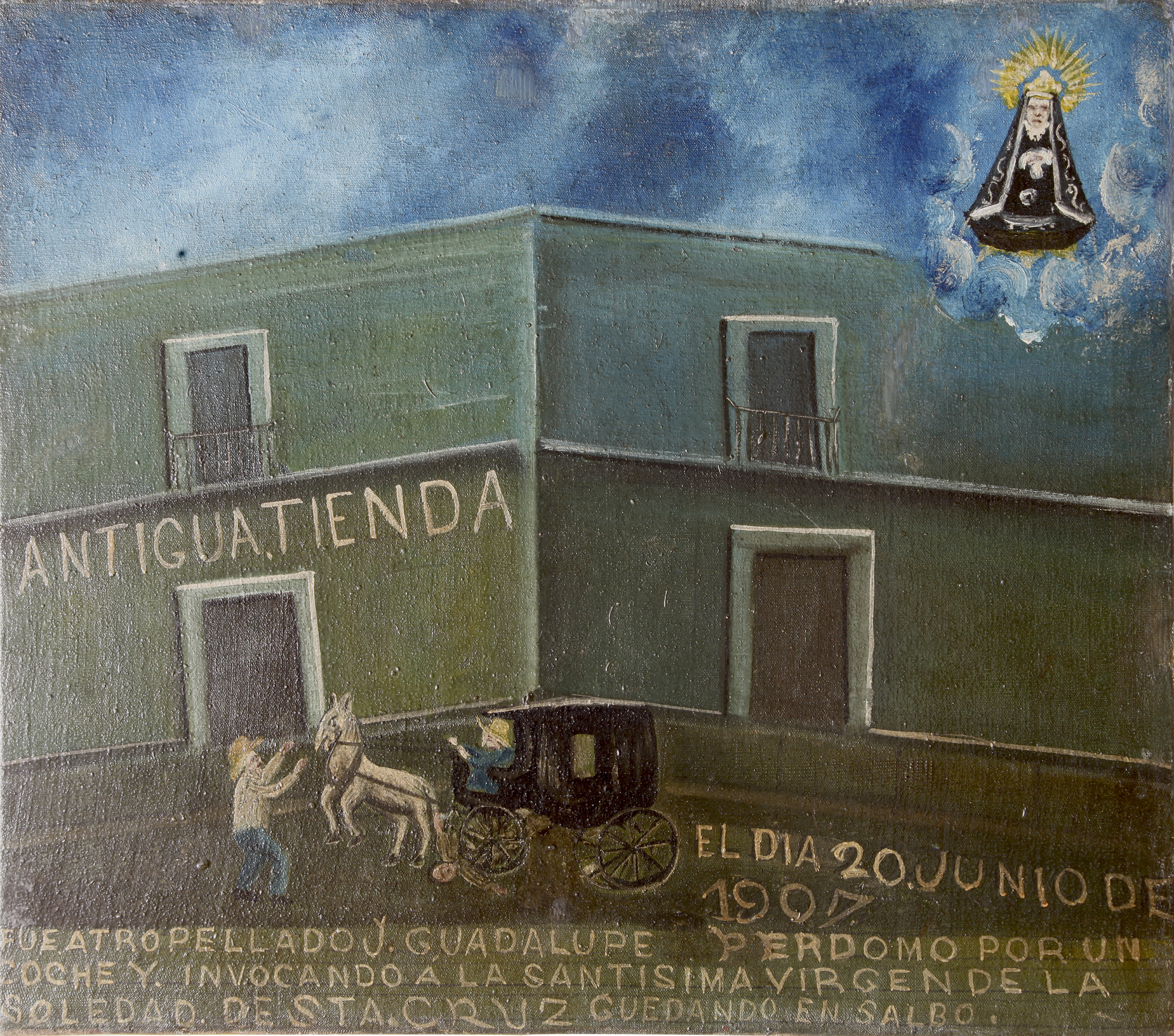 Exvoto del milagro realizado a Guadalupe Perdomo