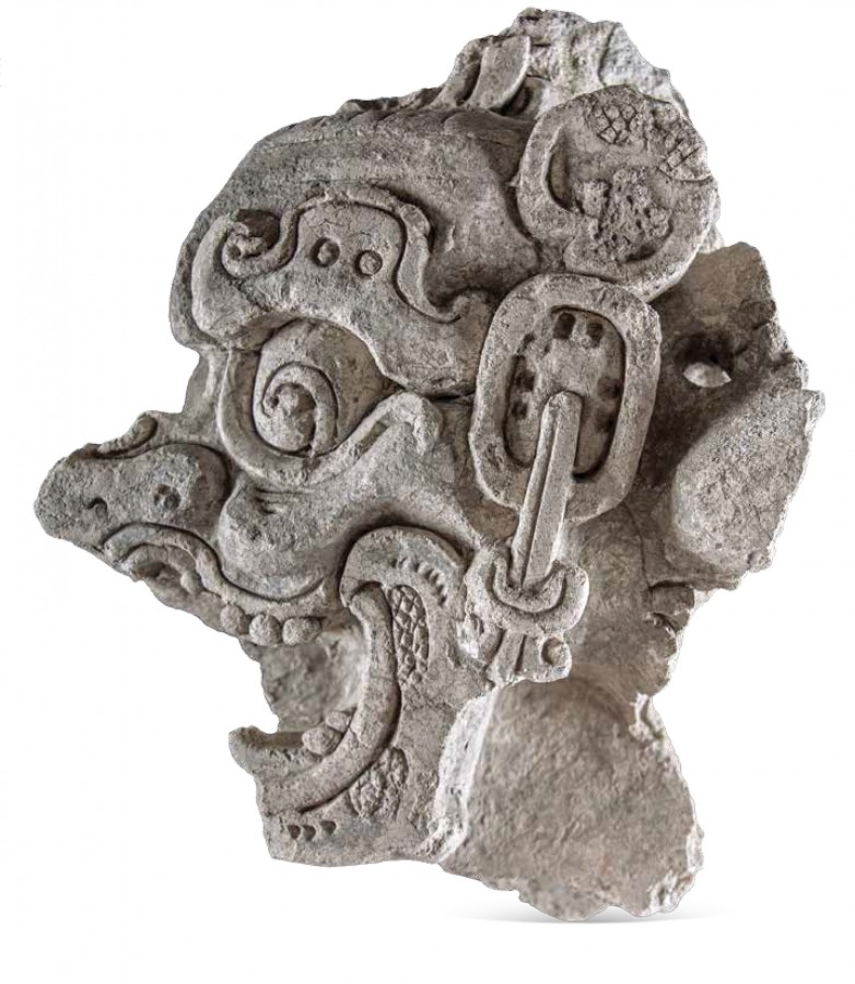 Escultura de Chaahk, dios de la lluvia