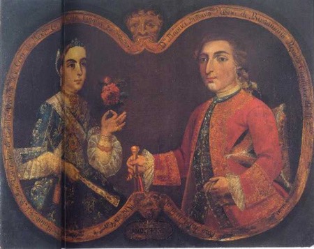 Manuel Antonio Payno de Bustamante y señora
