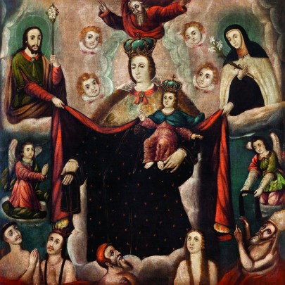 Patrocinio de la Virgen del Carmen a las ánimas del purgatorio