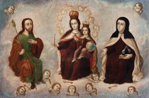 Virgen del Carmen, santa Teresa y san José