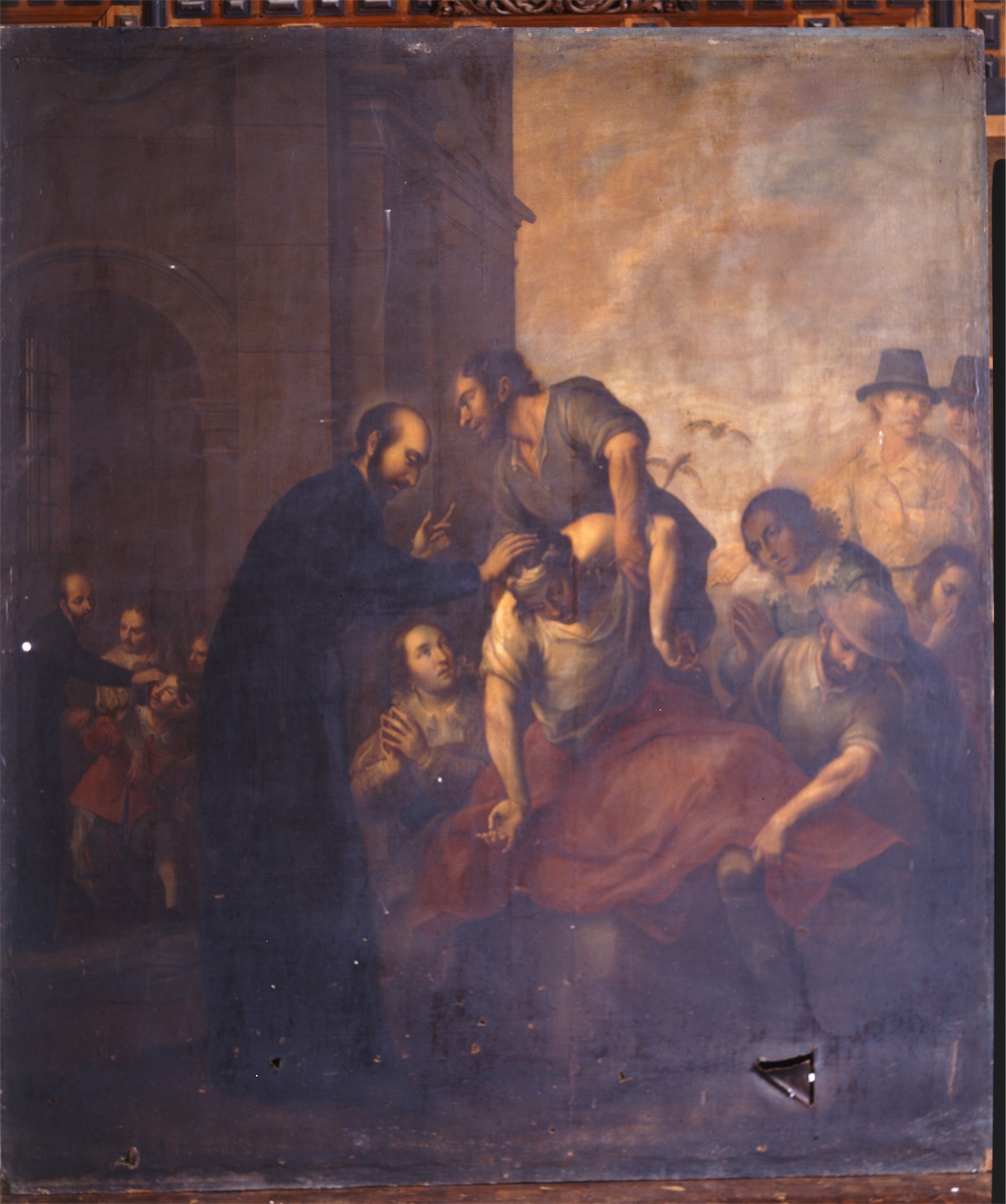 San Ignacio exorcizando
