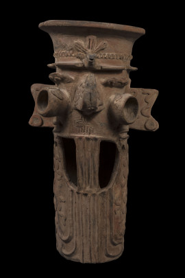 Gran brasero con representación Tláloc, dios de la lluvia