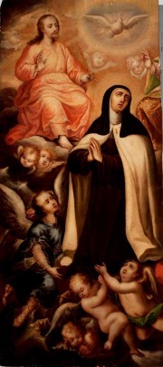 Santa Teresa con la Santísima Trinidad