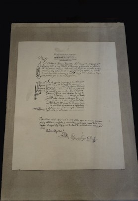Copia notarial del acta de bautismo de Miguel Hidalgo y Costilla