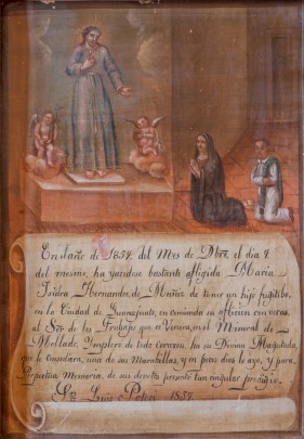 Exvoto de María Isidra Hernández al Señor de los Trabajos