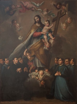 Patrocinio de San José sobre el convento de San Ildefonso