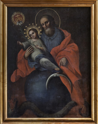 San Joaquín con la Virgen niña