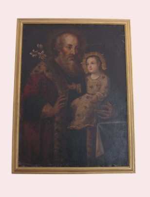 Joaquín con la Virgen niña