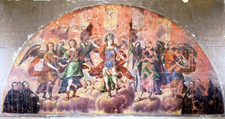 Alegoría de los arcángeles y la orden jesuita