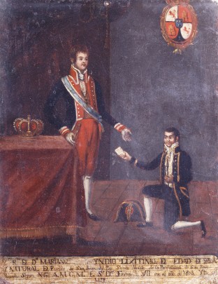Fernando VII con el indio Mariano