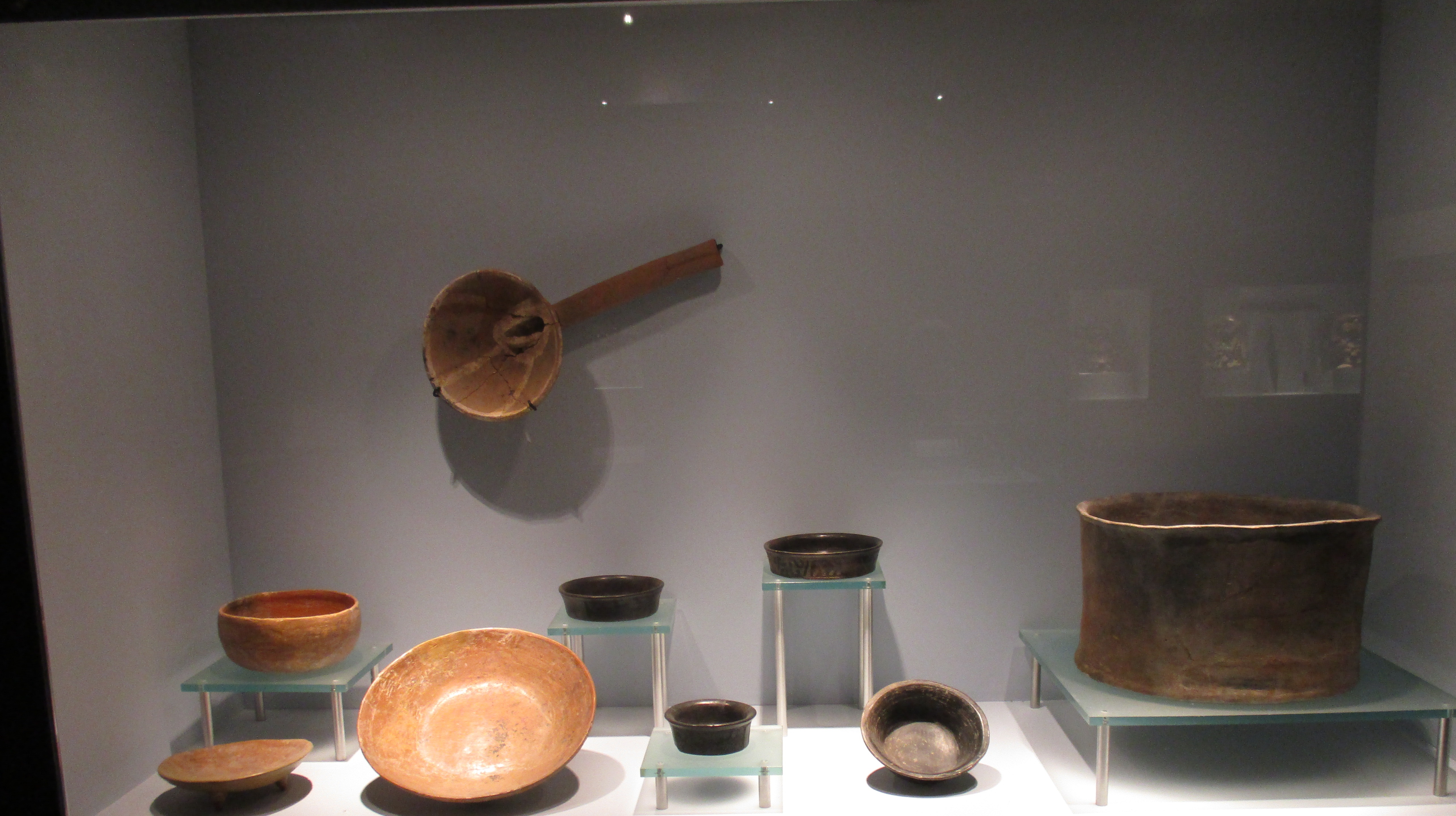 Vitrina del Museo de Sitio de Cacaxtla