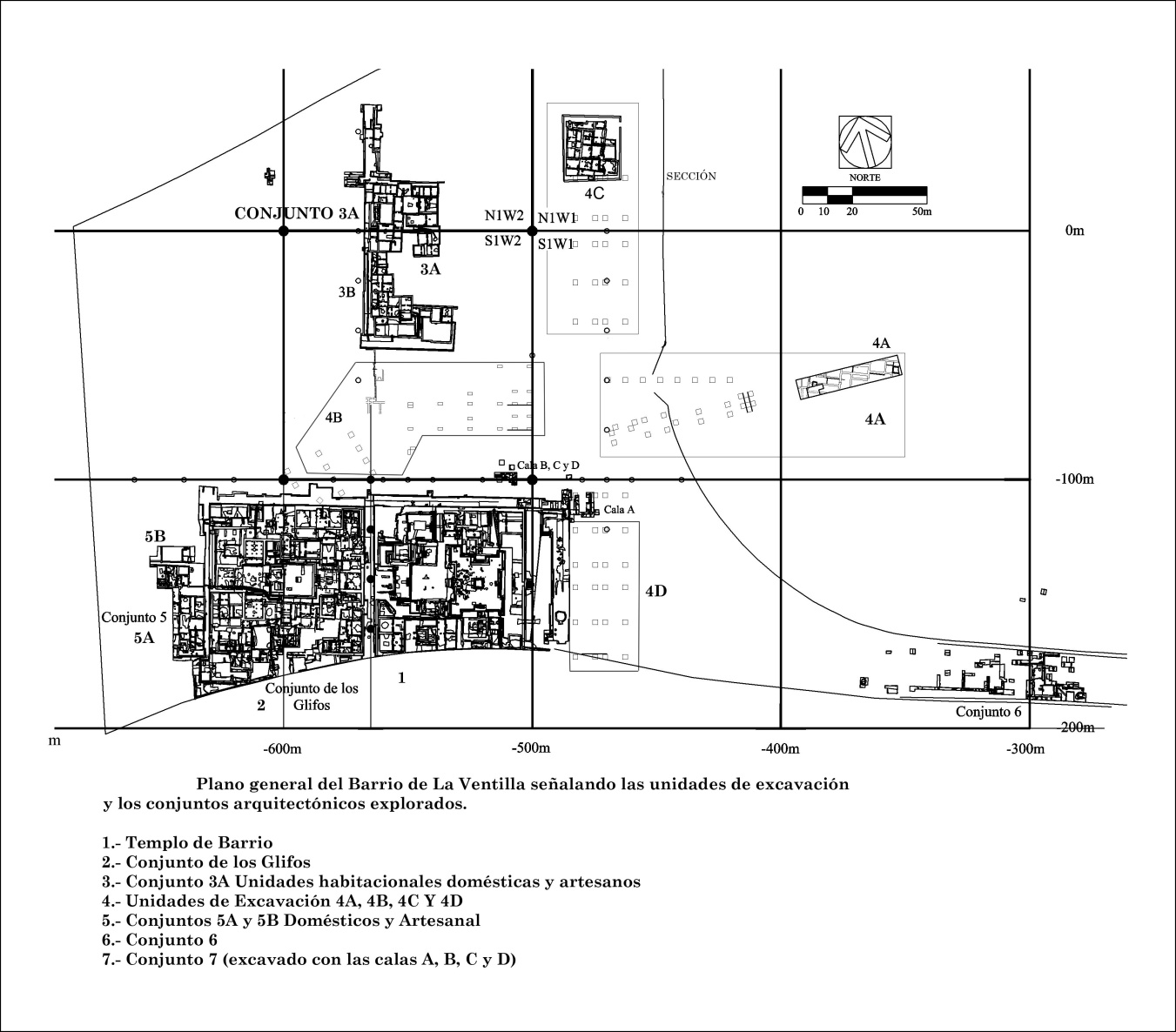 Plano general del barrio de La Ventilla