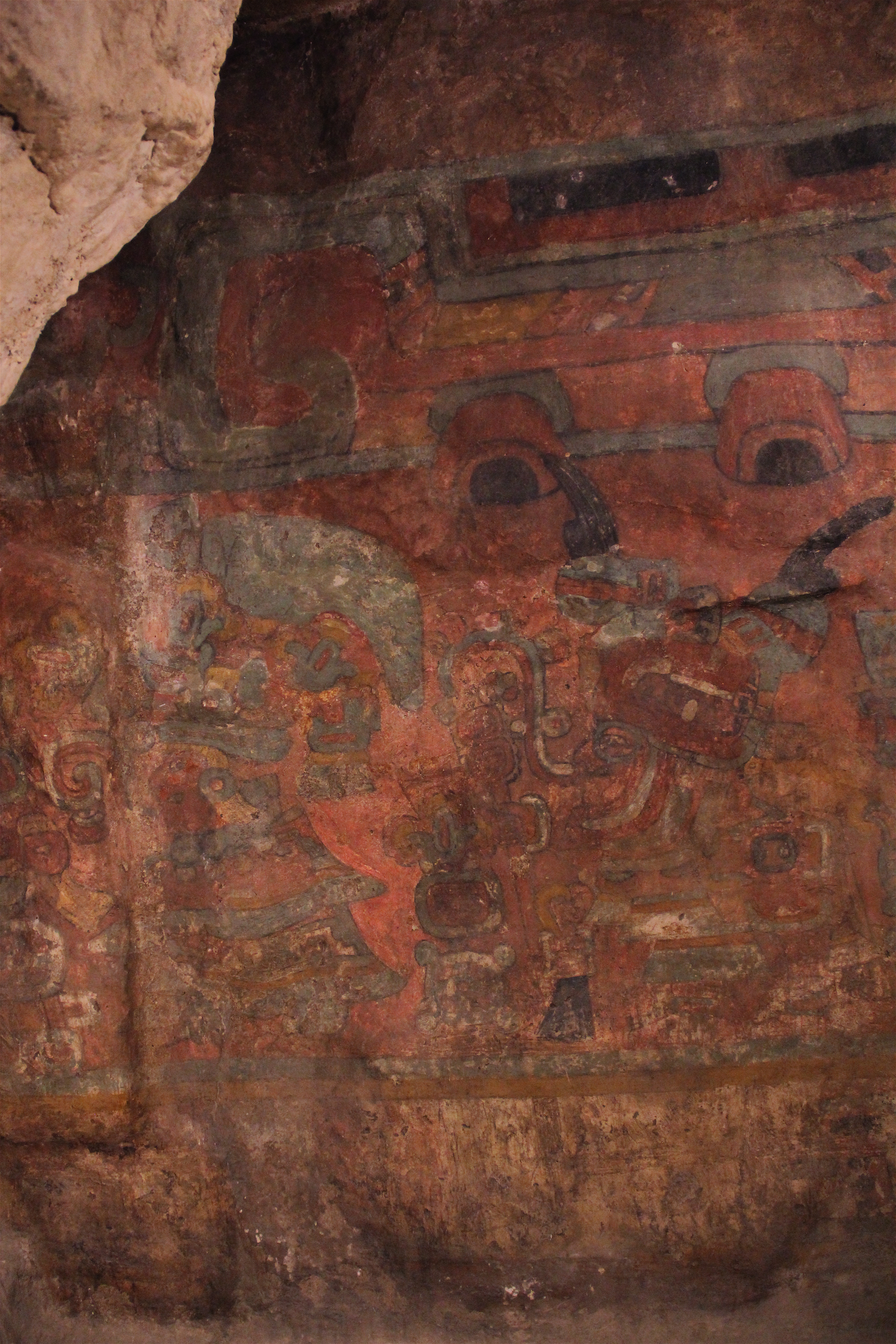 View of a figure from the North Wall