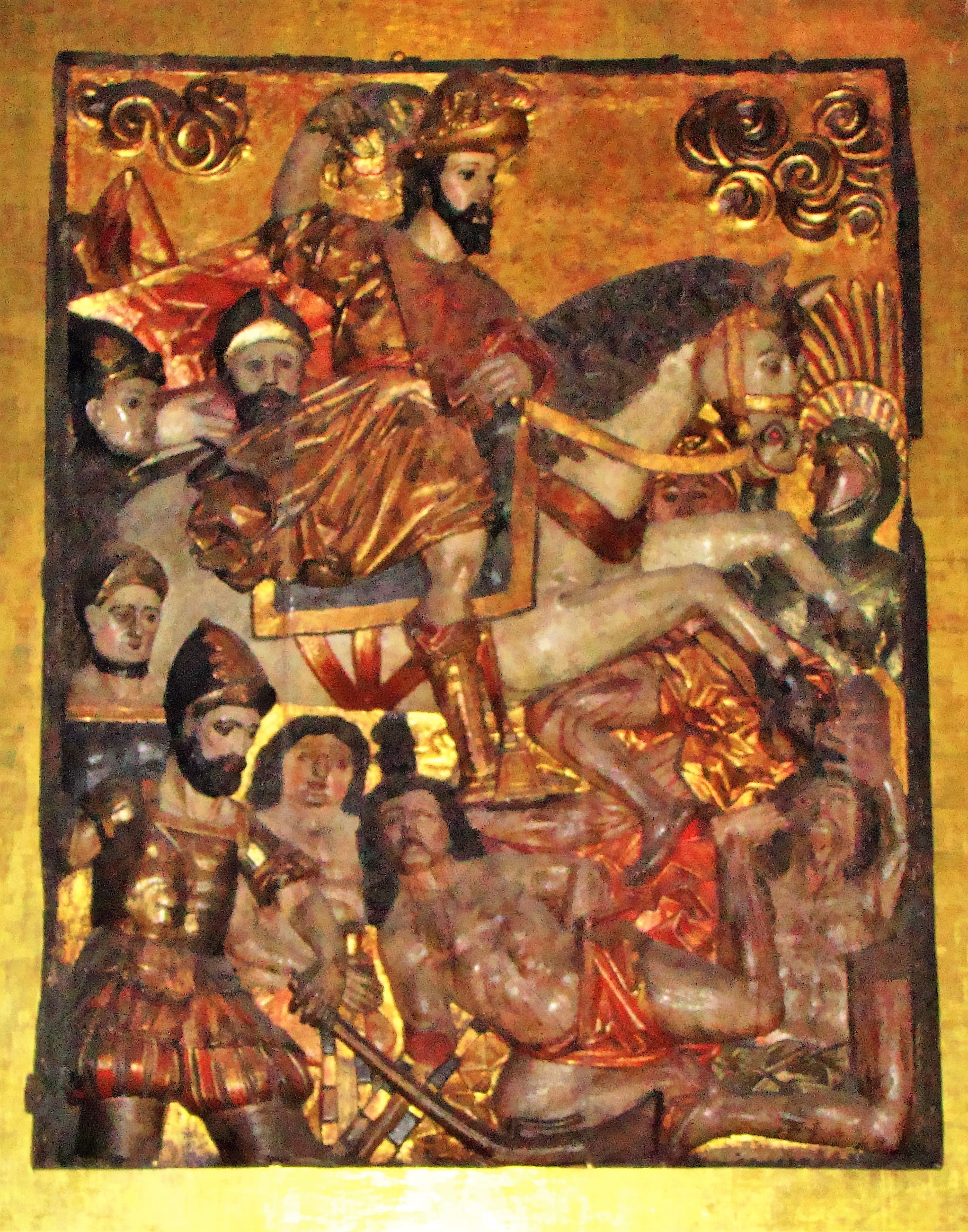 Retablo de Santiago Apóstol, en el interior de la Iglesia. Siglo XVI