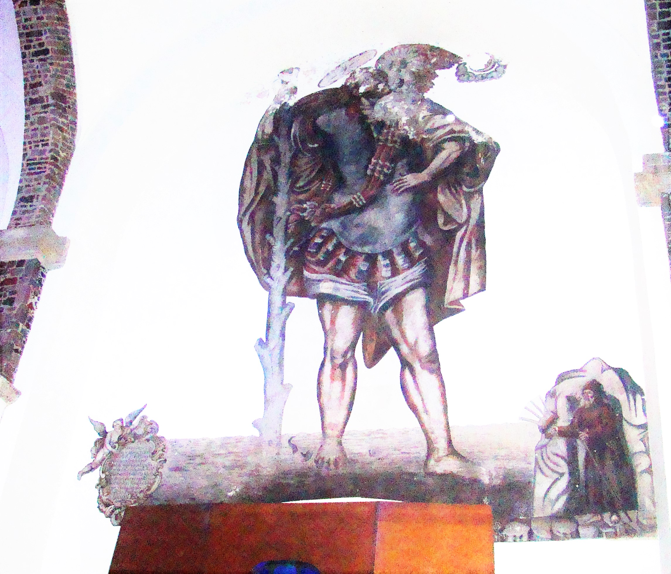 San Cristóbal, el primer mural monumental de 8 metros de altura de la Nueva España