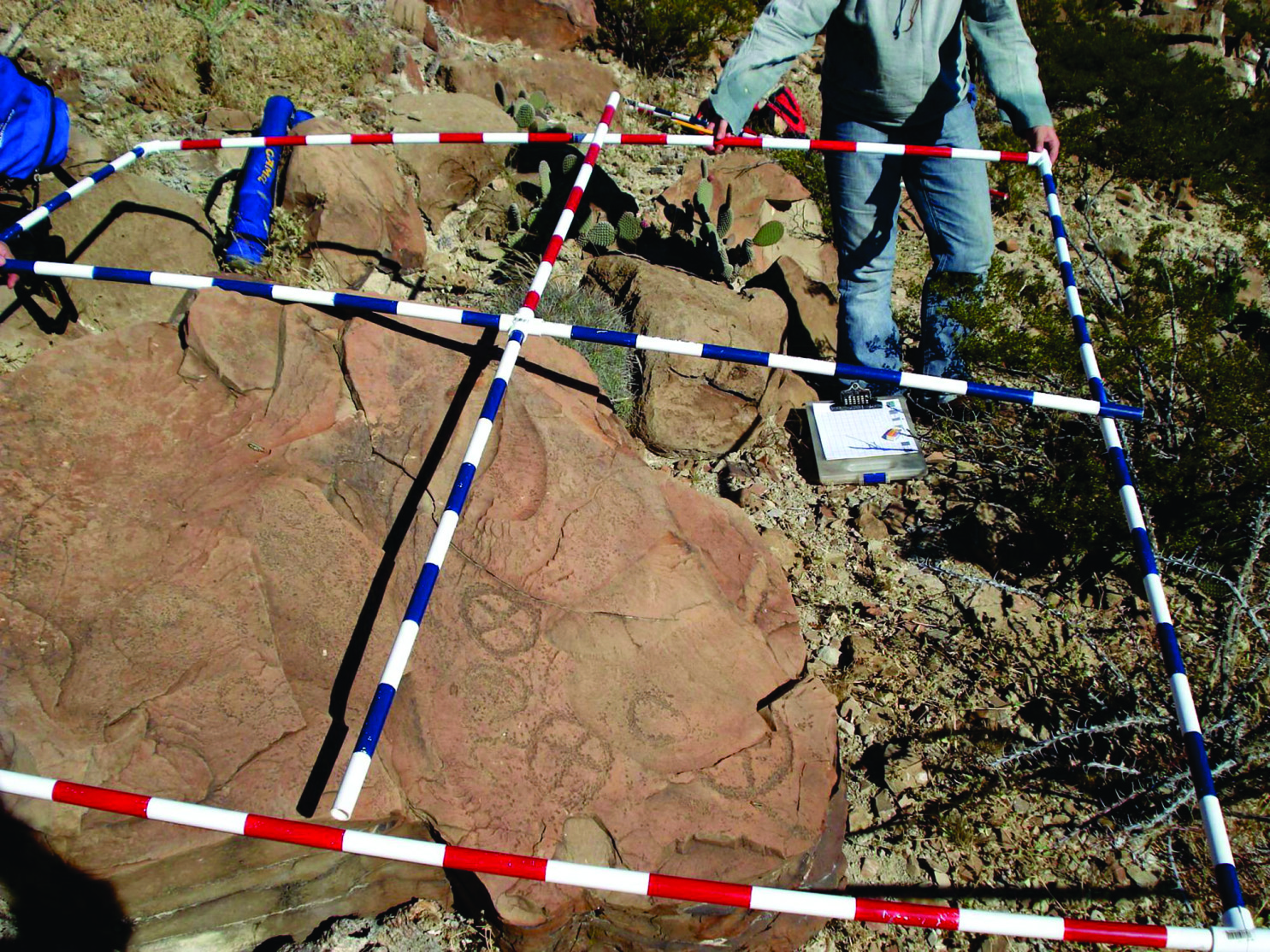  Tajador on nodule with the functional part in the distal area, recovered in systematic prospecting during the 1992 season of the Boca de Potrerillos Project