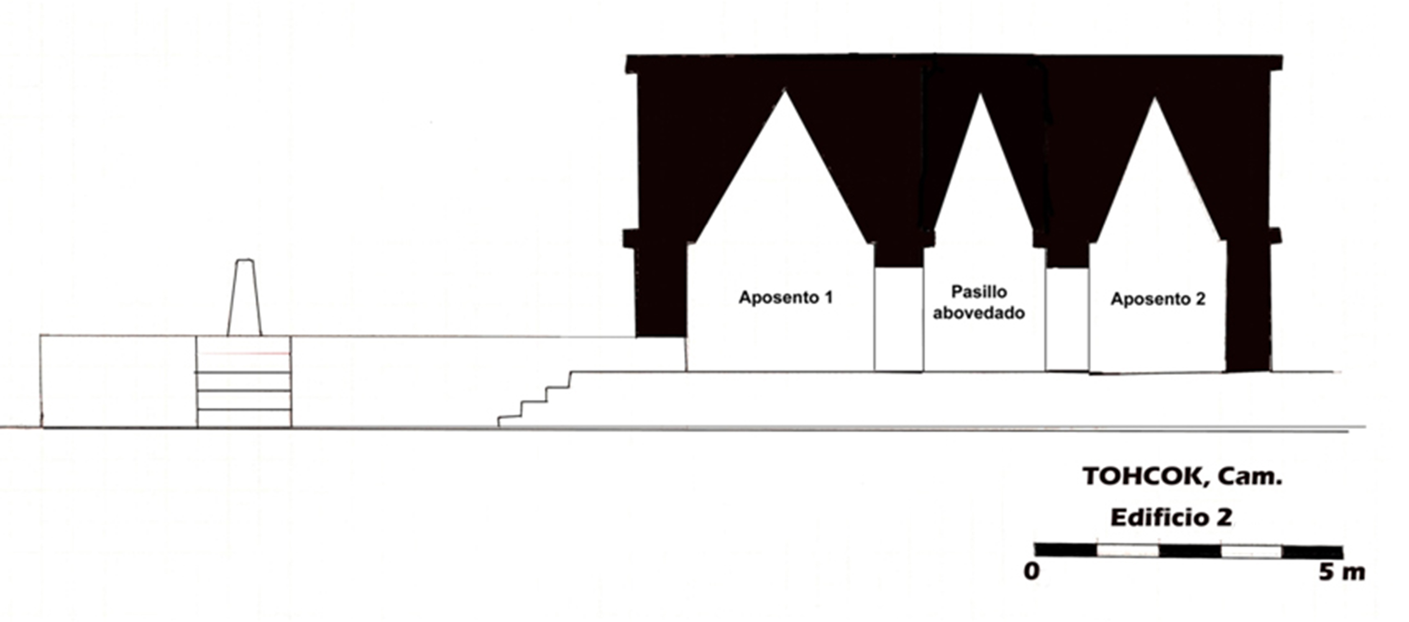 Figura 11. Edificio 2. Corte y pasillo