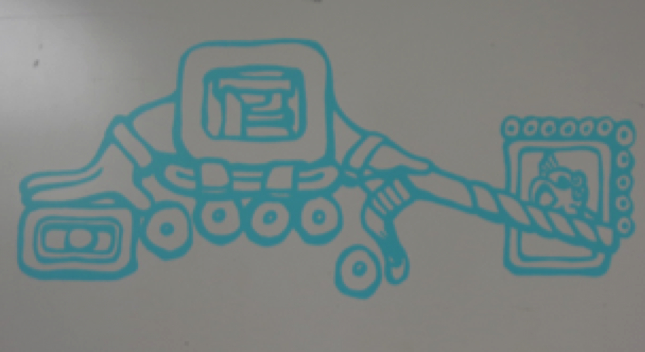 Simplified drawing of the adjustment