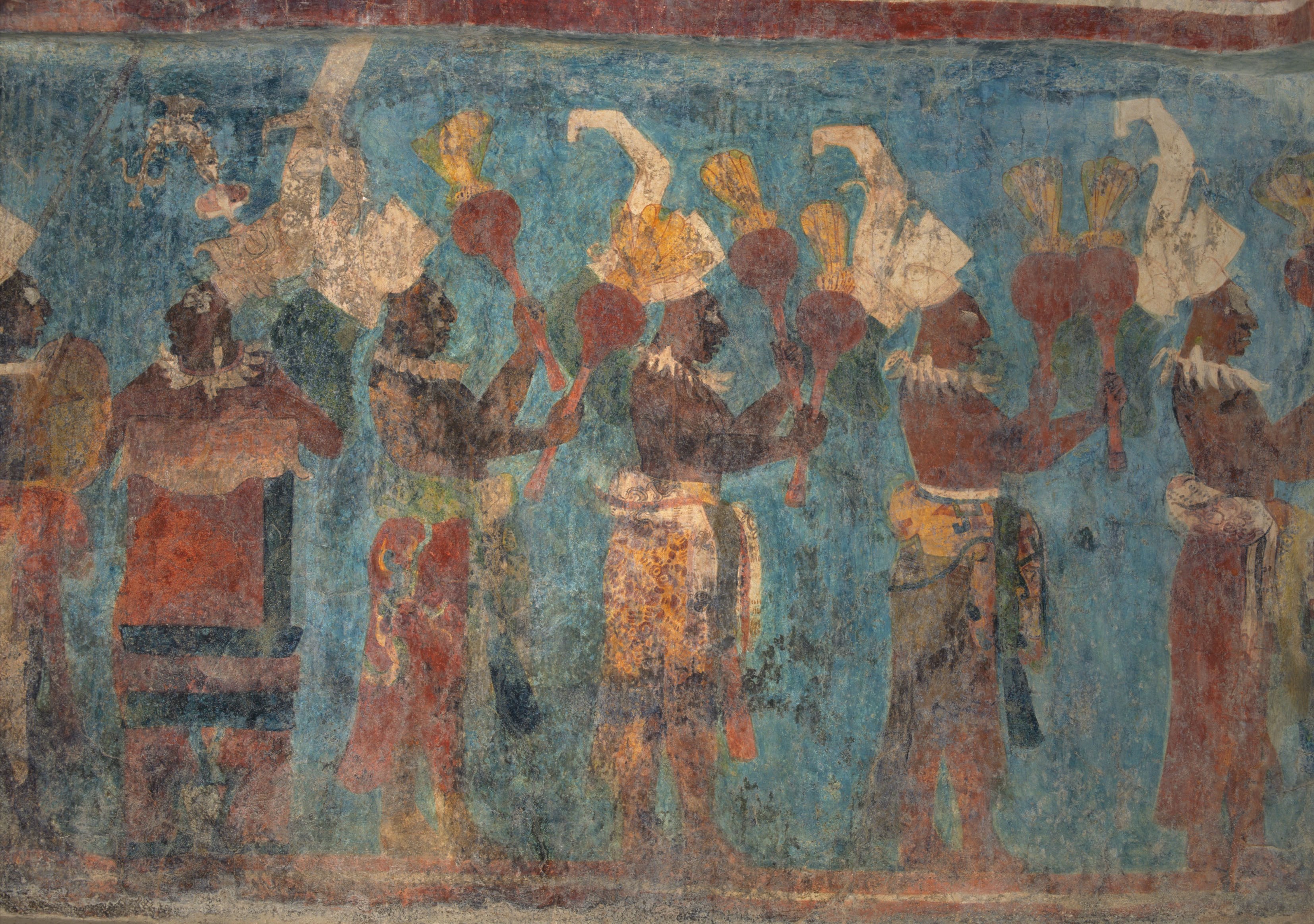  Group of musicians in a religious procession
