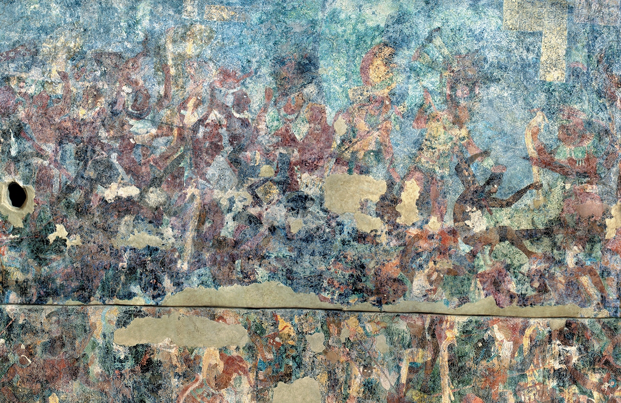 The great battle against the usurpers of power in Bonampak