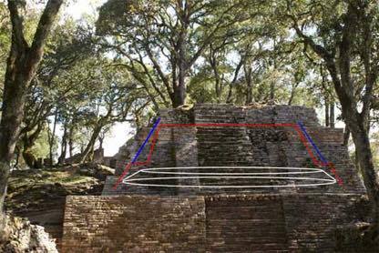Photo 3. Third  phase of construction (in blue)