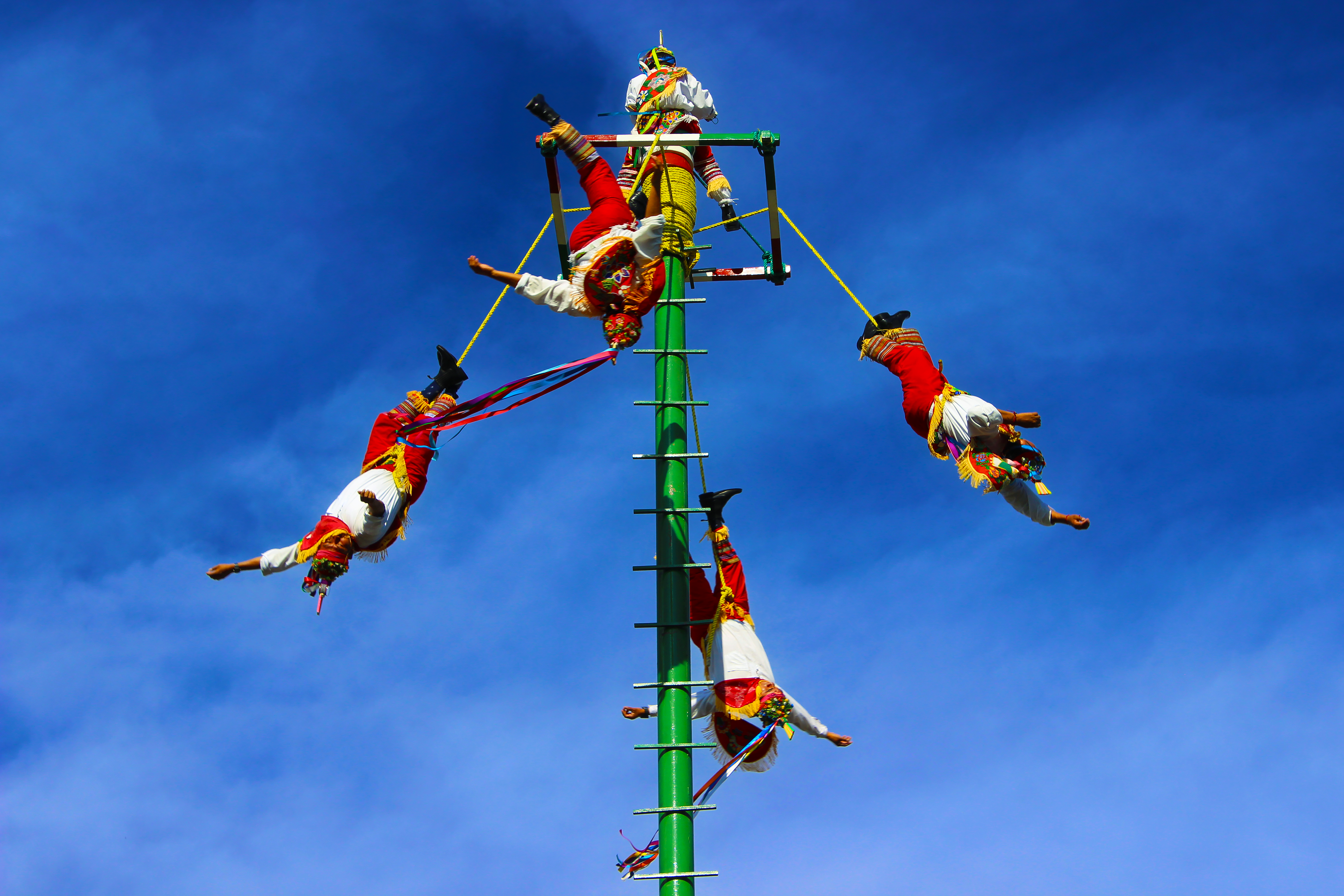 La ceremonia ritual de los Voladores