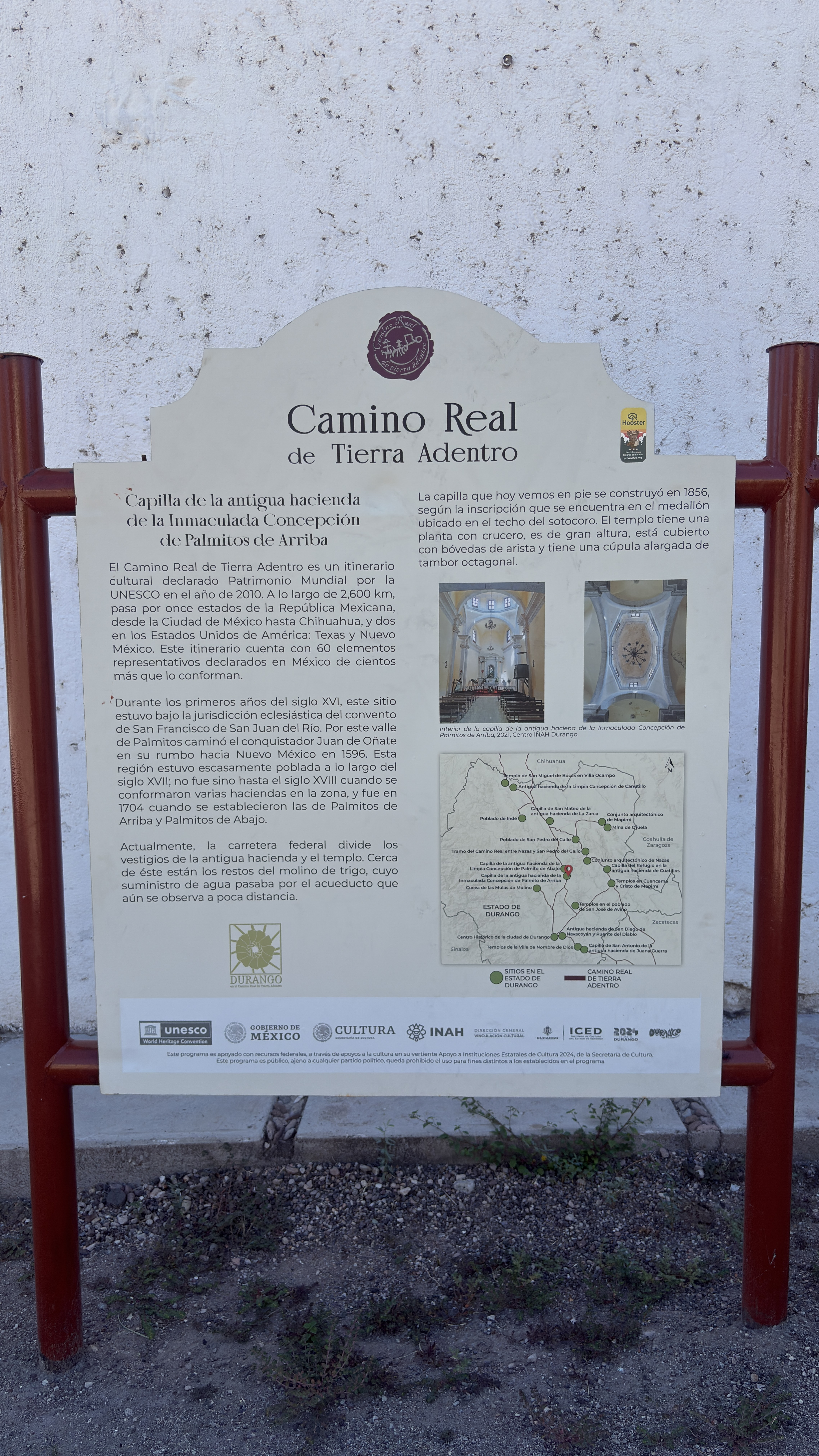 Capilla de la antigua hacienda de la Inmaculada Concepción de Palmitos de Arriba
