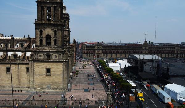Ventana arqueológica Atrio de la Catedral Metropolitana