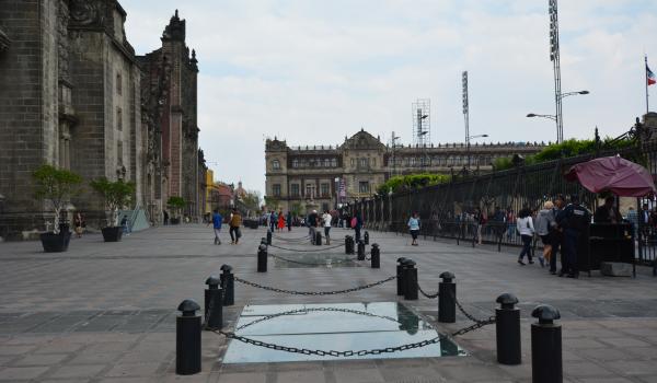 Ventana arqueológica Atrio de la Catedral Metropolitana