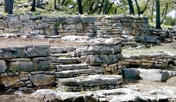 Escalinata en abanico