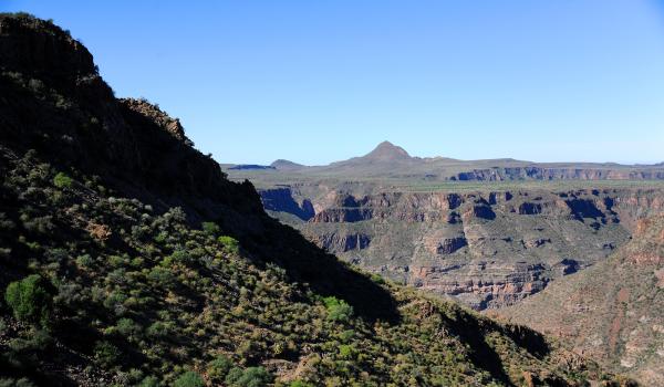 Vista durante el descenso