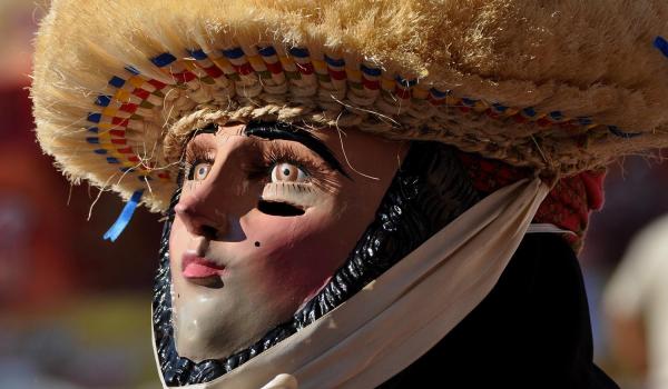 Los parachicos en la fiesta tradicional de enero de Chiapa de Corzo