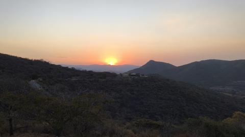 Amaneceres desde la zona arqueológica de Xochicalco