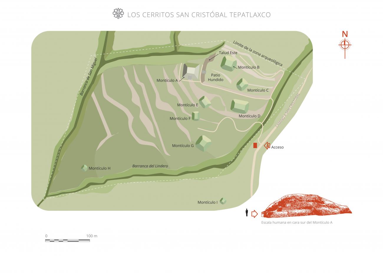 Croquis Los Cerritos de San Cristóbal Tepatlaxco